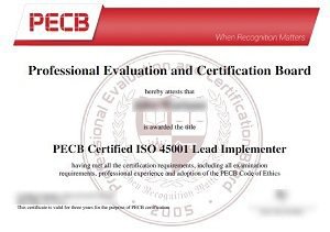 Formation certifiante PECB ISO 14001 Lead Implementer - Cours de Certification PECB